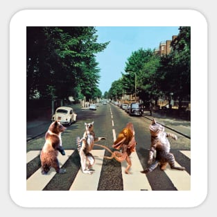 Abbey Road animals Sticker